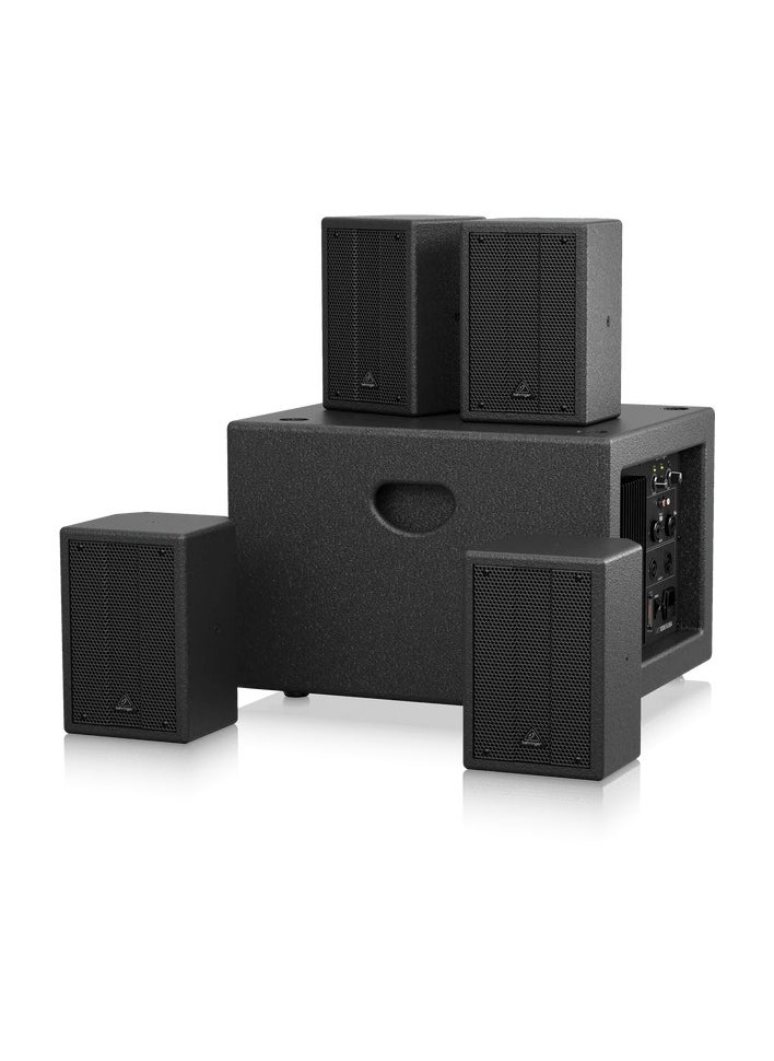 behringer - Behringer SAT1004Bundle Complete PUB Installation Speaker Bundle with 4" Passive PA Speakers and 8" Active PA Subwoofer - Image 1