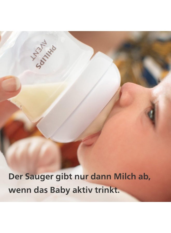 فيليبس زجاجة رضاعة فيليبس أفنت Natural Response - زجاجة حليب 125 مل لحديثي الولادة - آمنة وخالية من BPA - تصميم طبيعي وعملي - Image 3