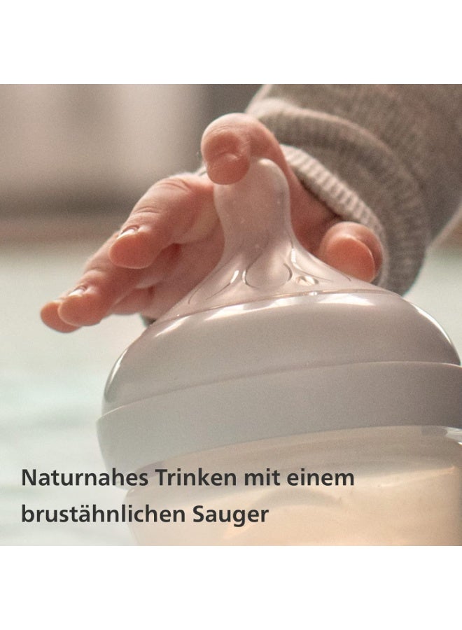 فيليبس زجاجة رضاعة فيليبس أفنت Natural Response - زجاجة حليب 125 مل لحديثي الولادة - آمنة وخالية من BPA - تصميم طبيعي وعملي - Image 2