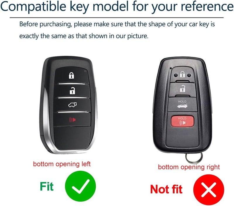 Lcyam Silicone Key Fob Cover for Toyota Models - Image 3