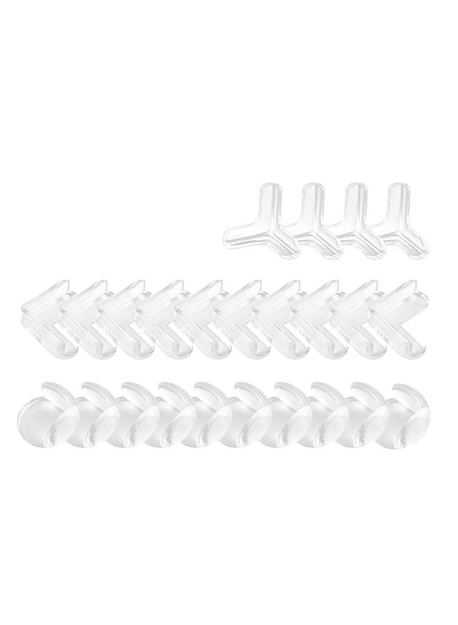 24 PCS Edge Corner Protectors, 3 Shapes Safety Edge and Corner Guards, Thick Silicone Furniture Corner Protector with Strong Adhesive Tape, Baby Proofing Corners for Furnitures Cupboard - Image 3