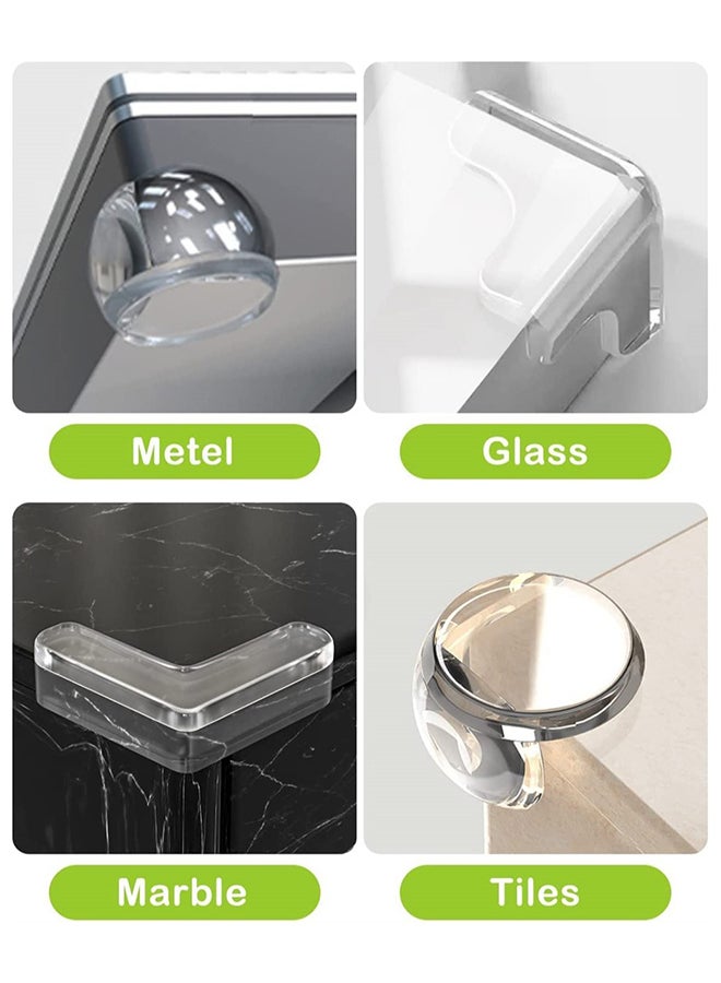 24 PCS Edge Corner Protectors, 3 Shapes Safety Edge and Corner Guards, Thick Silicone Furniture Corner Protector with Strong Adhesive Tape, Baby Proofing Corners for Furnitures Cupboard - Image 2