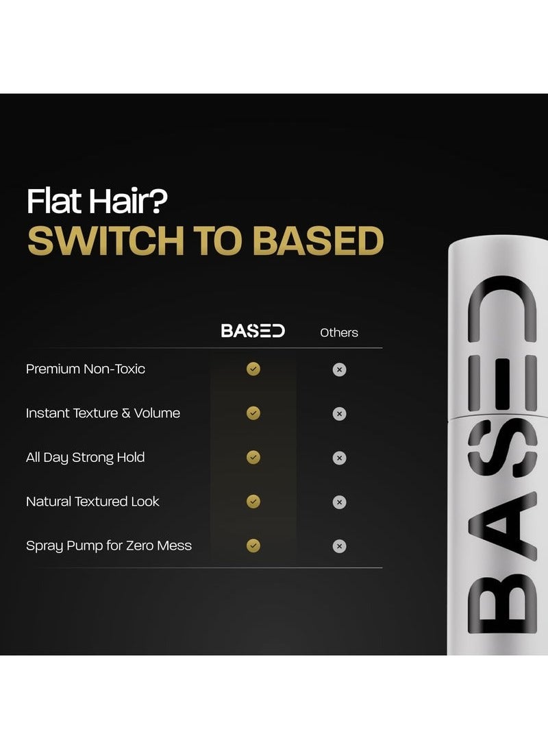 Based Bodyworks Hair Texturizing Powder, Lightweight & Volumizing Hair Styling Powder with Matte Finish, Add Texture to Hair with Medium Hold, Best for Short to Medium Hair, (1.69oz Bottle, Pack of 1) - Image 5