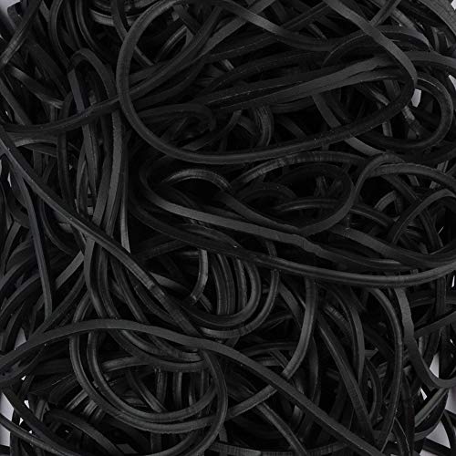 JAM PAPER Durable Rubber Bands - Size 19 - Black Multi-Purpose Rubberbands - 100/Pack - Image 2