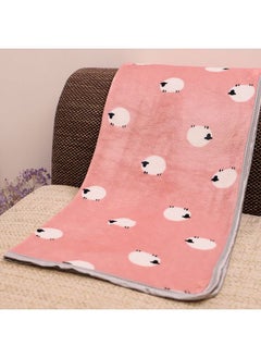 hibobi Cute Sheep Printed Soft Flannel Blanket Microfiber Super Soft Warm Plush Cozy Lightweight Baby Blanket 100*70cm  - Image 2