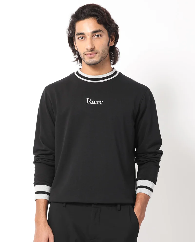 Rare Rabbit Men's Stripe Details Sweatshirt