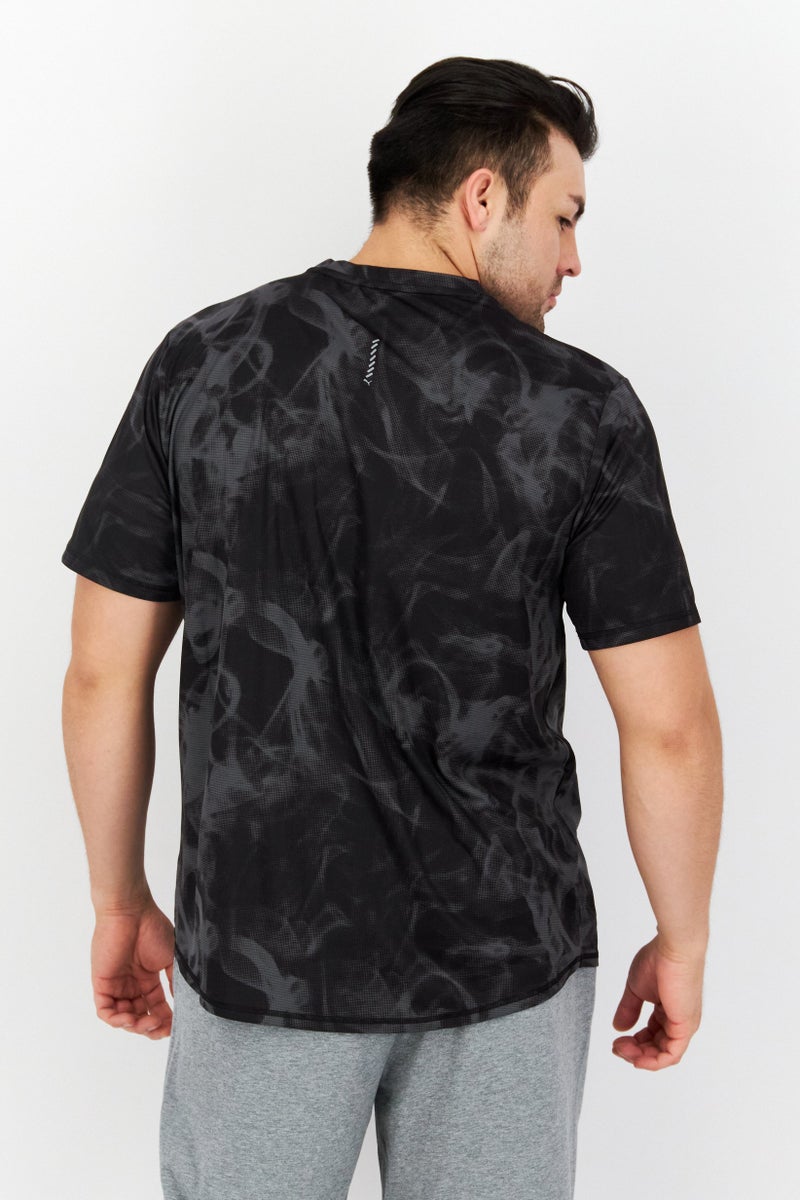 PUMA Men Sportswear Fit Short Sleeve Running T-Shirt, Black - Image 4