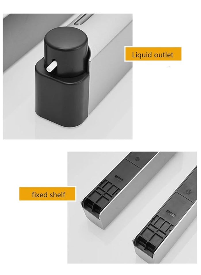 general Nail-free, wall-mounted, hotel bathroom, kitchen, soap, wall-mounted, hand soap, shower gel, shampoo, press soap, dispenser - Image 2