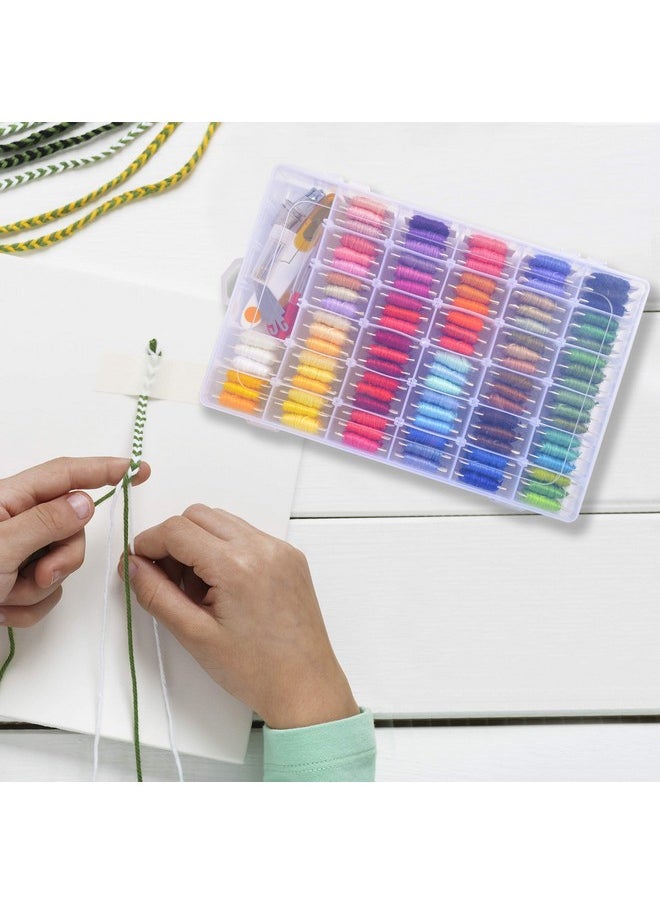 Peirich Embroidery Floss Cross Stitch Supplies Friendship Bracelets String Kit Embroidery Floss Kits With Organizer Box Gift For Halloween Christmas Birthday  - Image 4