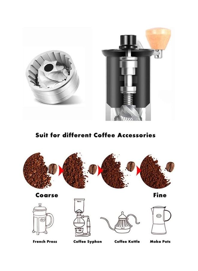 Alyashmac Manual Coffee Grinder Black - Image 4