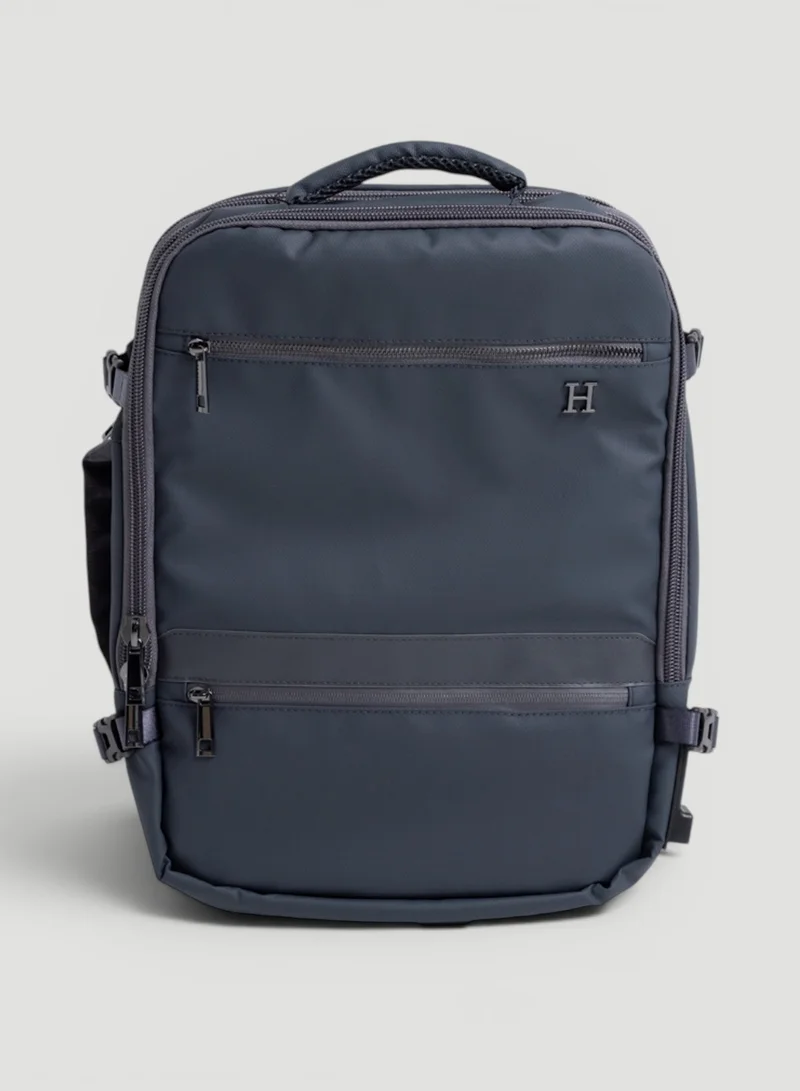 Hotel Collection Smart Travel Backpack – RFID Protection, Expandable, USB Charging, & Padded Laptop Compartment - Dark Gray