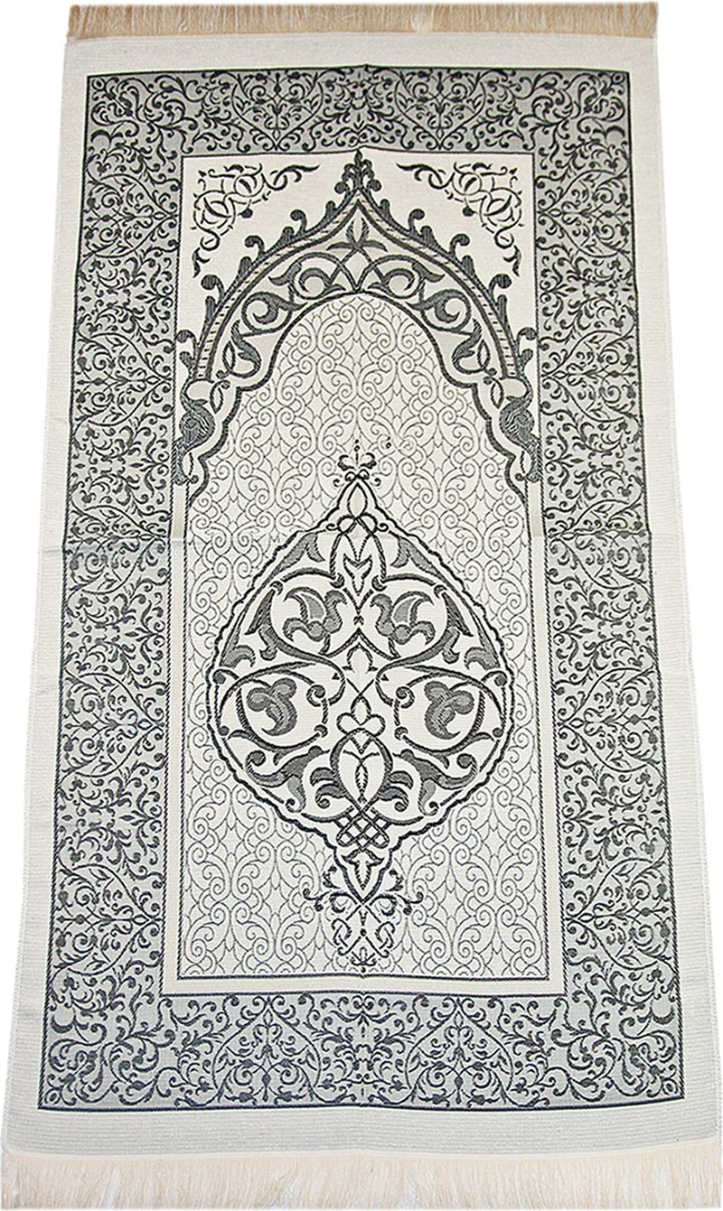İhvan Online Ihvan Online Special Cylinder Boxed Set with Prayer Mat and Pearl Prayer Beads, Black Color