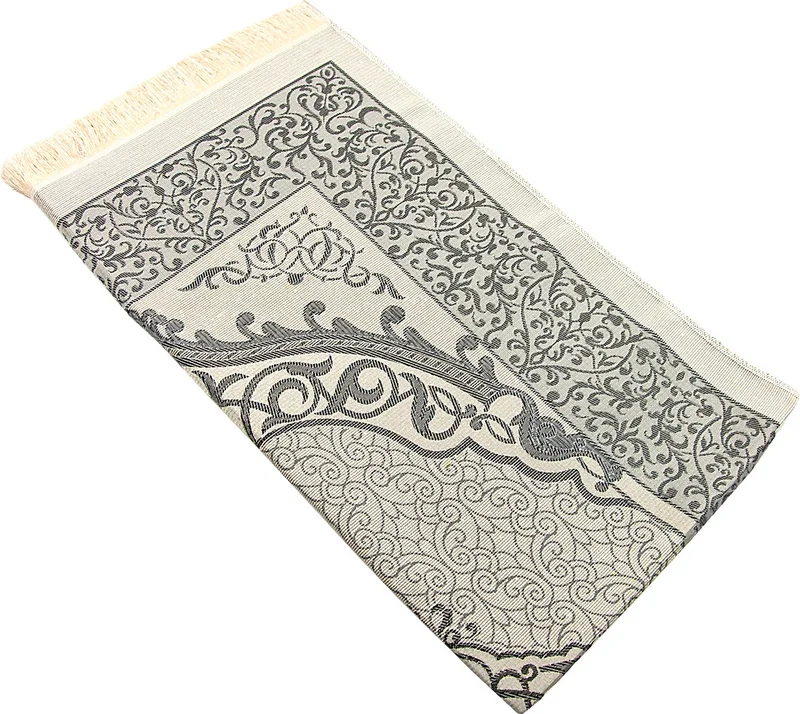 İhvan Online Ihvan Online Special Cylinder Boxed Set with Prayer Mat and Pearl Prayer Beads, Black Color