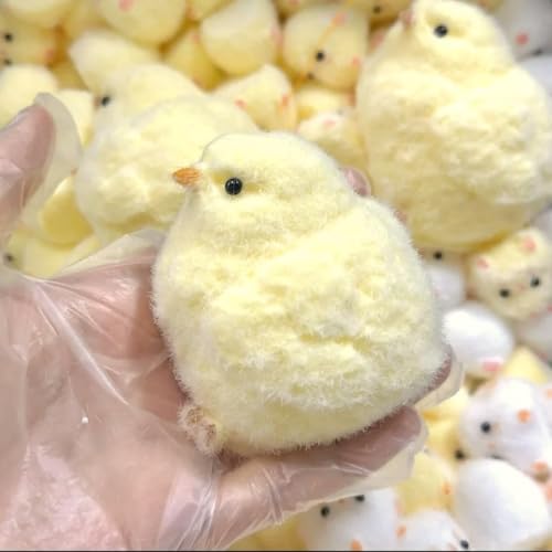 FauKait Handmade Chick Squeeze Toys Ultra Soft Squishy Fidget Toys Silicone Squishies Toys for Stress Relief Chicken 1pcs - Image 1