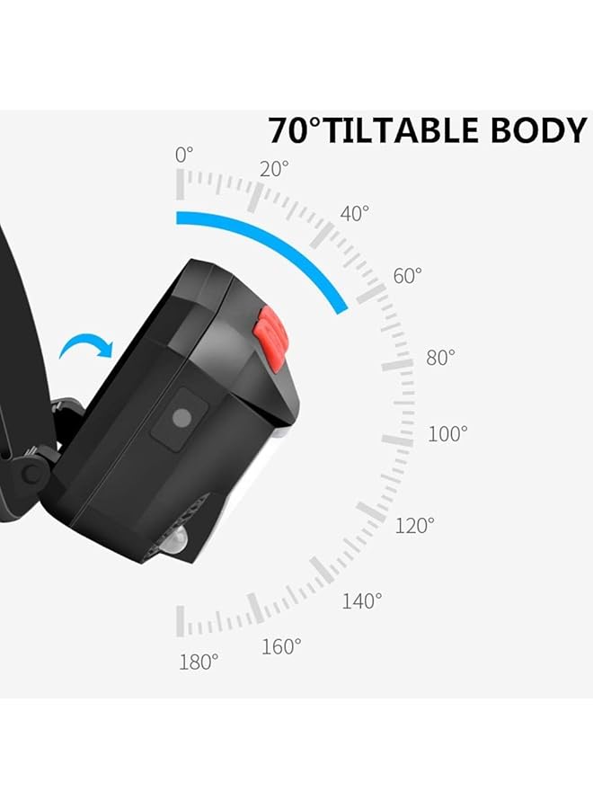 SKY-TOUCH 2 Pack Rechargeable Headlamp Flashlight 800 Lumens Motion Sensor Head Lamp Ipx4 Waterproof Bright White Cree Led & Red Light Perfect For Running Camping Hiking & More - Image 5