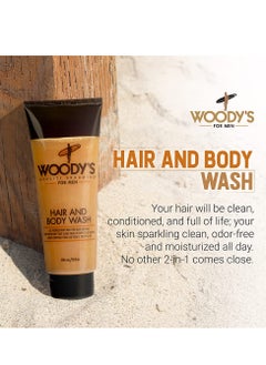 Woody's 2-in-1 Hair Shampoo & Body Wash for Men, All-Purpose Grooming Wash, Refresh & Revitalize, 10 Fl Oz - pzsku/Z86ECAC8D4E5E738B8930Z/45/_/1740543112/6325fe05-0718-4e95-96a4-6be75061b836