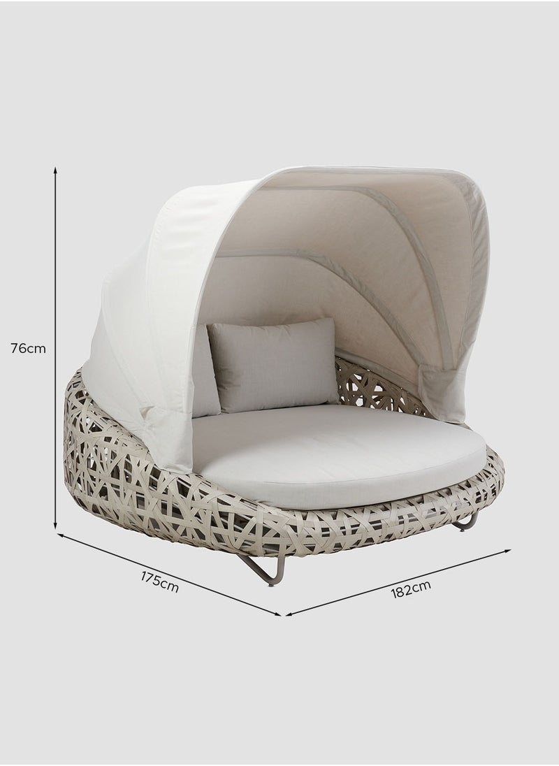 Curl Outdoor Lounge Bed With Canopy