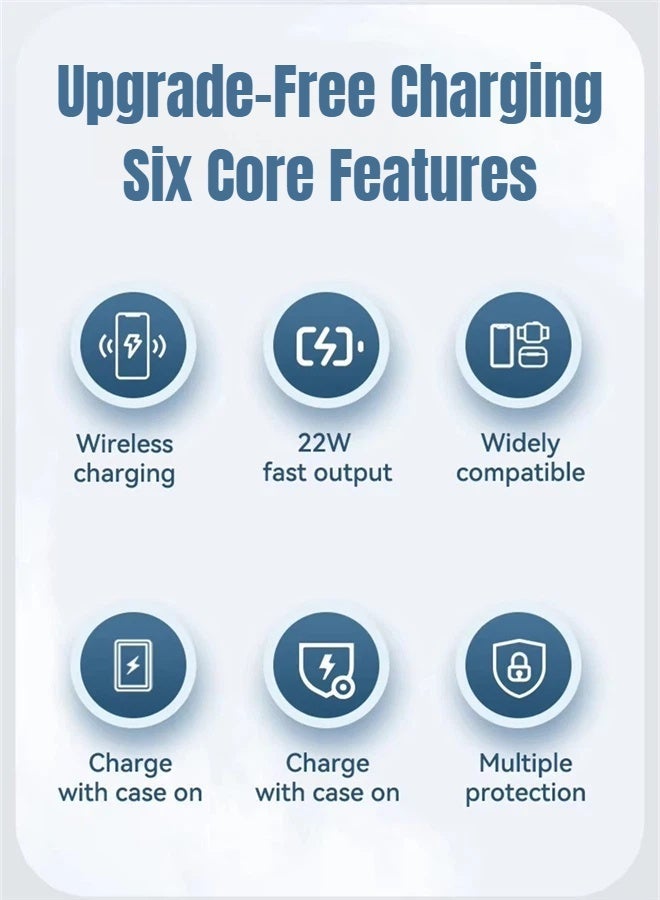 ريماكس محطة شحن لاسلكية 3 في 1 قابلة للطي، بزاوية قابلة للتعديل، لشحن الهواتف المحمولة لاسلكيًا، وشحن ساعات أبل لاسلكيًا، وشحن سماعات الأذن لاسلكيًا، تدعم أجهزة iPhone 17/16/15/14/13/12/Pro/ProMax/Plus/Air/AirPods/iWatch، إلخ، باللون الأسود. - Image 4