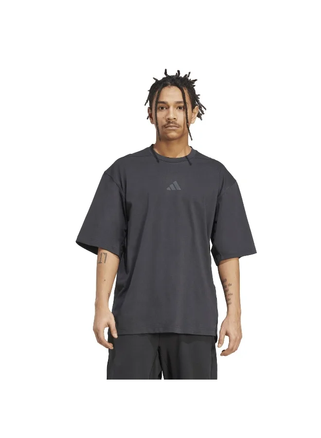 Adidas Oversize Tee Black Training T-Shirts For Men XS