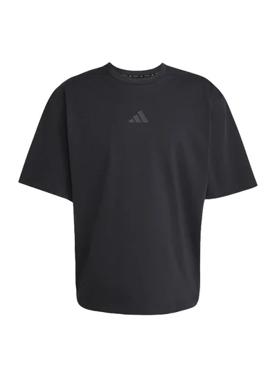 Adidas Oversize Tee Black Training T-Shirts For Men XS