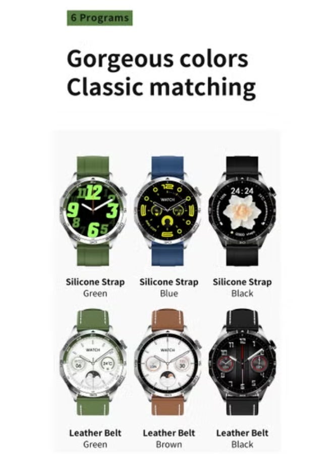 AROAQ GT4 Smart Watch 1.43inch Amoled Screen Smartwatch Bluetooth Call Health Rate Voice Assistant Sport Tracket Wristwatch Men Women - Image 5