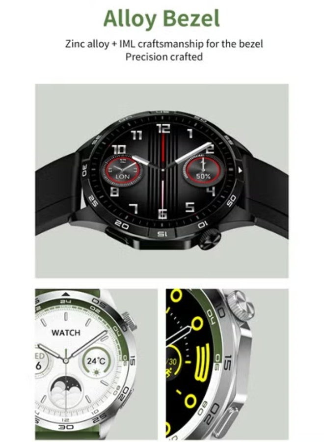 AROAQ GT4 Smart Watch 1.43inch Amoled Screen Smartwatch Bluetooth Call Health Rate Voice Assistant Sport Tracket Wristwatch Men Women - Image 4