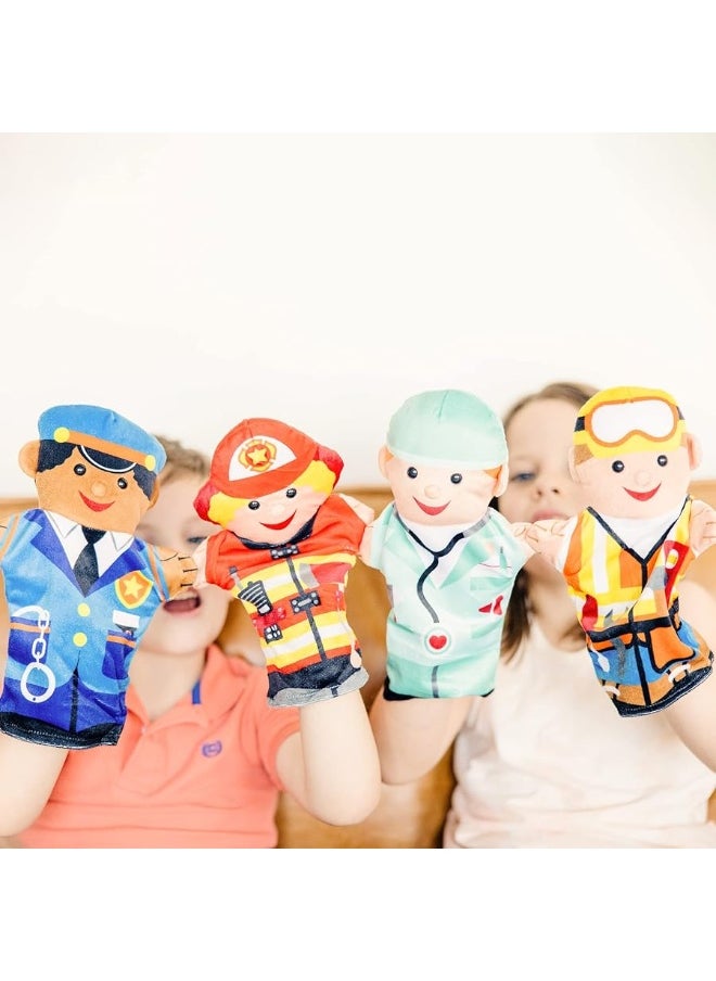 Melissa & Doug Jolly Helpers Hand Puppets (Set of 4) - Construction Worker, Doctor, Police Officer, and Firefighter - Role Play Hand Puppets, Soft Hand Puppets For Toddlers Ages 2+ - pzsku/Z86ECEF9DFF09CC5DA7DDZ/45/_/1729414982/22e65781-459e-4432-b158-f089a1bc4698