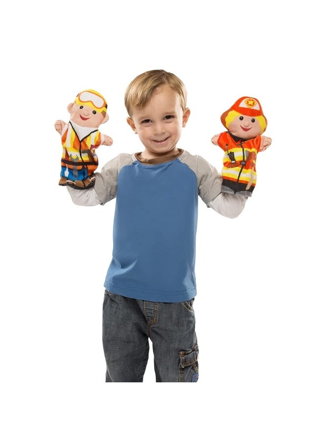 Melissa & Doug Jolly Helpers Hand Puppets (Set of 4) - Construction Worker, Doctor, Police Officer, and Firefighter - Role Play Hand Puppets, Soft Hand Puppets For Toddlers Ages 2+ - pzsku/Z86ECEF9DFF09CC5DA7DDZ/45/_/1729414988/6a87555c-f999-4e8e-8cf7-df254d3c1b7f