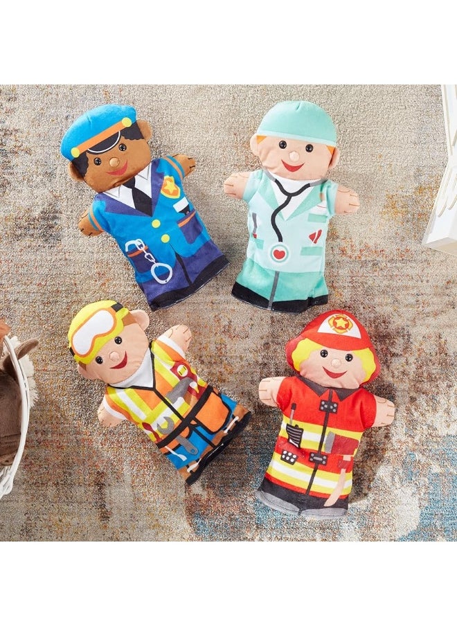 Melissa & Doug Jolly Helpers Hand Puppets (Set of 4) - Construction Worker, Doctor, Police Officer, and Firefighter - Role Play Hand Puppets, Soft Hand Puppets For Toddlers Ages 2+ - pzsku/Z86ECEF9DFF09CC5DA7DDZ/45/_/1729414999/3b57167a-80d1-4ed9-8c3a-b91c37941e79