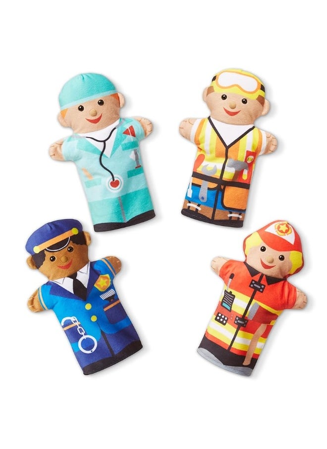 Melissa & Doug Jolly Helpers Hand Puppets (Set of 4) - Construction Worker, Doctor, Police Officer, and Firefighter - Role Play Hand Puppets, Soft Hand Puppets For Toddlers Ages 2+ - pzsku/Z86ECEF9DFF09CC5DA7DDZ/45/_/1729415000/9b6c2cbc-66fe-4fd3-9863-6506eabc4aec