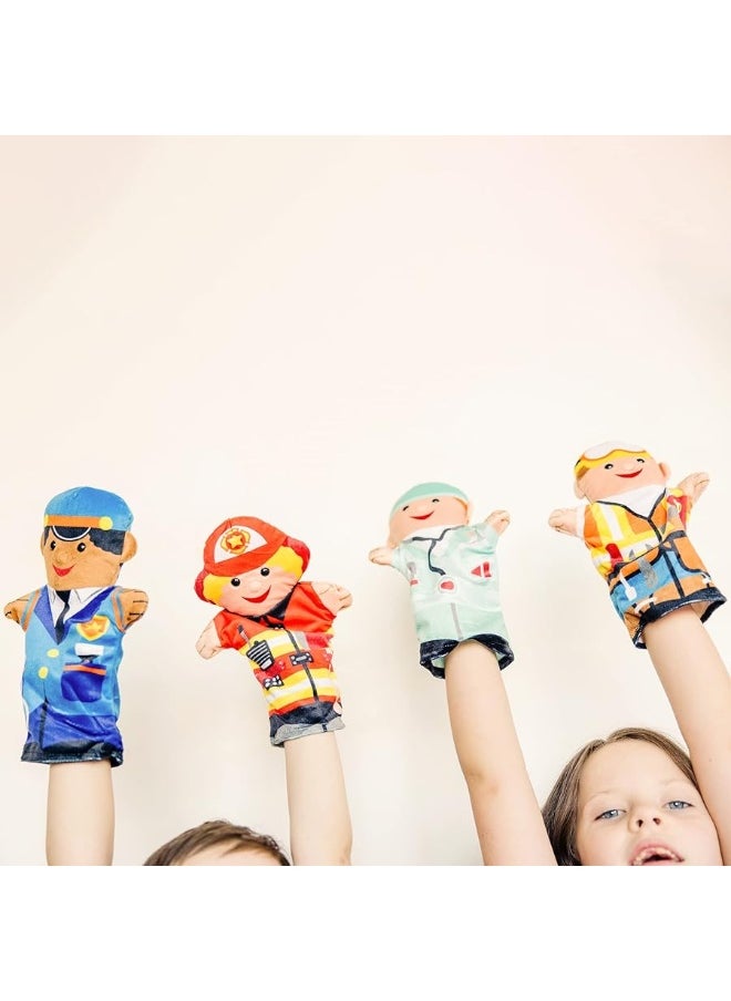 Melissa & Doug Jolly Helpers Hand Puppets (Set of 4) - Construction Worker, Doctor, Police Officer, and Firefighter - Role Play Hand Puppets, Soft Hand Puppets For Toddlers Ages 2+ - pzsku/Z86ECEF9DFF09CC5DA7DDZ/45/_/1729415001/510b4ef3-96b5-40b6-b762-c4a73250cee3