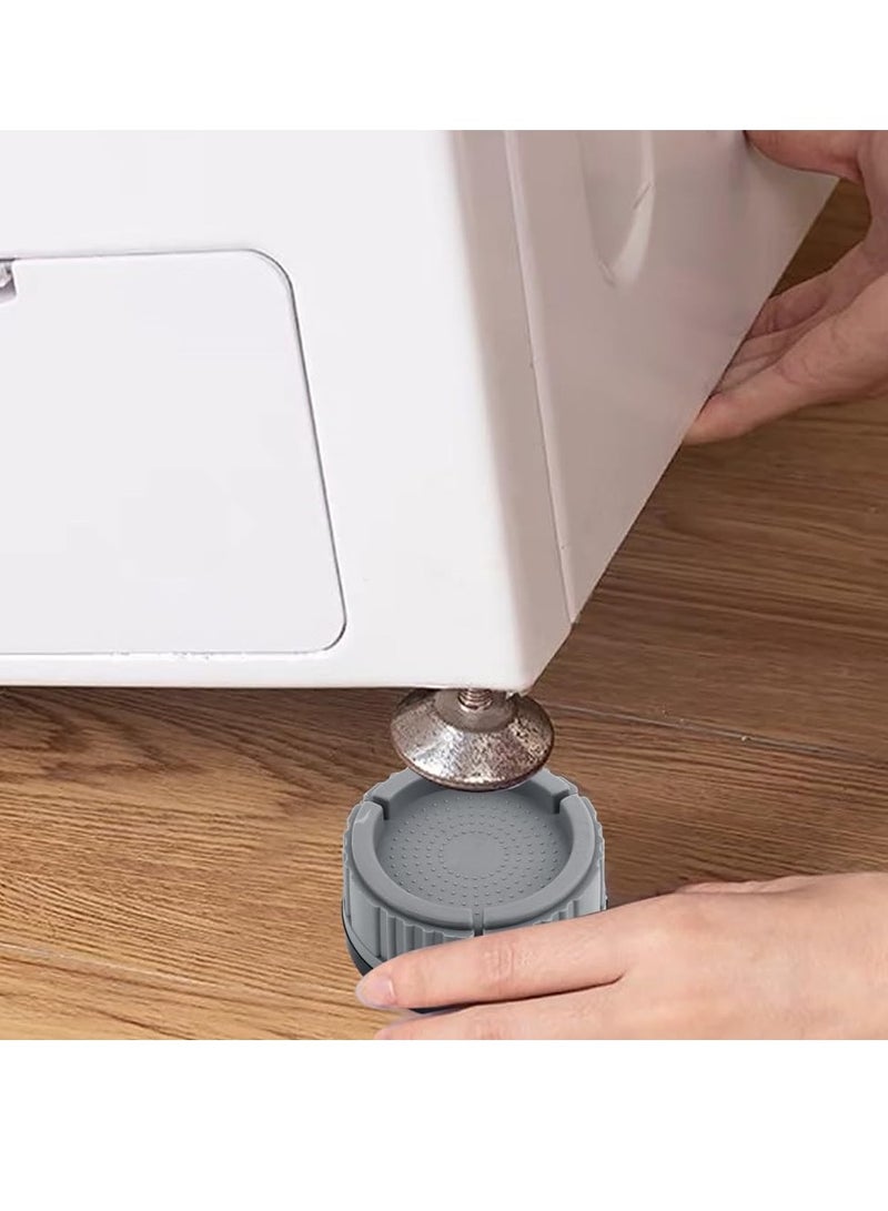 Barakah وسادات مضادة للاهتزاز 4 قطع قابلة للتكديس لامتصاص الصدمات وإلغاء الضوضاء وسادات عزل الغسالة والمجفف وسادات مطاطية غير قابلة للانزلاق مثبتة للأجهزة الثقيلة وأرجل الأثاث - Image 3