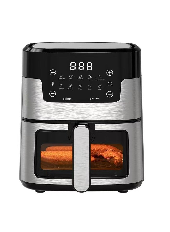 5L High-Definition Large-capacity Multi-functional Stainless Steel Air Fryer for Home Baking  - Image 2