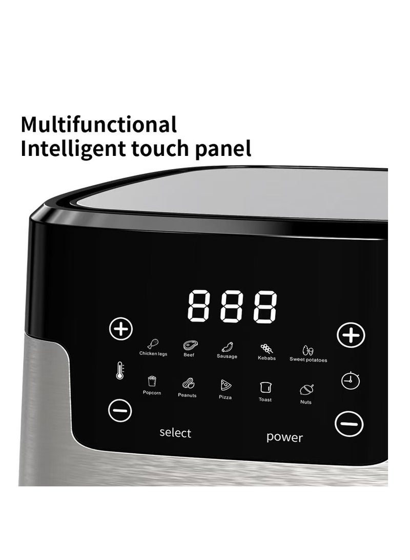 5L High-Definition Large-capacity Multi-functional Stainless Steel Air Fryer for Home Baking  - Image 4