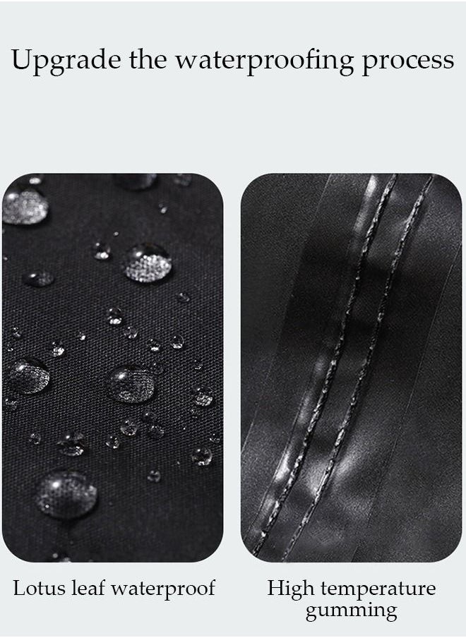DUNISO - Rain Suit Jacket and Trouser Suit Raincoat Hooded Rain Poncho Lightweight Emergency Jacket for Men and Women Outdoor All-Sport Waterproof Breathable Anti-storm - Image 1