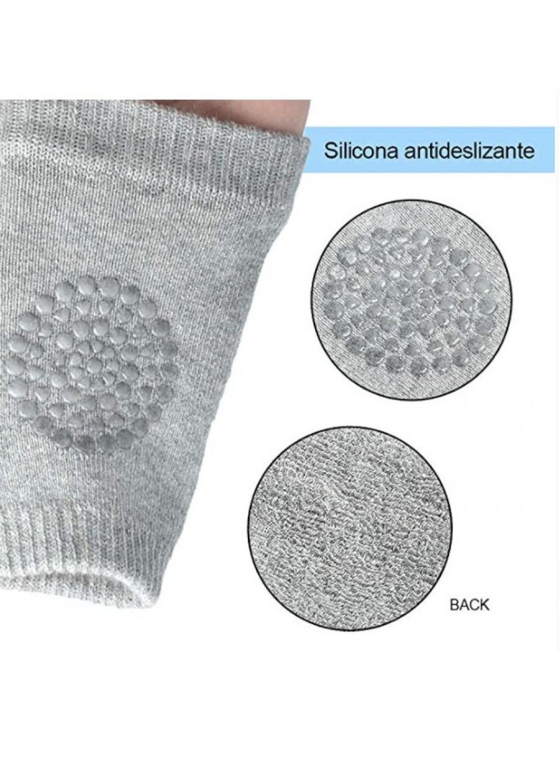 AIWANTO 5 Pairs Baby Knee Protecting Pads Stretchable Elastic Cotton Soft Comfortable Knee Cap Elbow Safety Protector Knee Pads for Baby Breathable Anti-Slip Pad Large Size Multi color  - Image 4