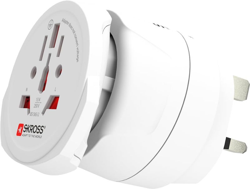 Skross 1500231-E Combo World to UKSingle adapters - Essential Edition-white - Image 2