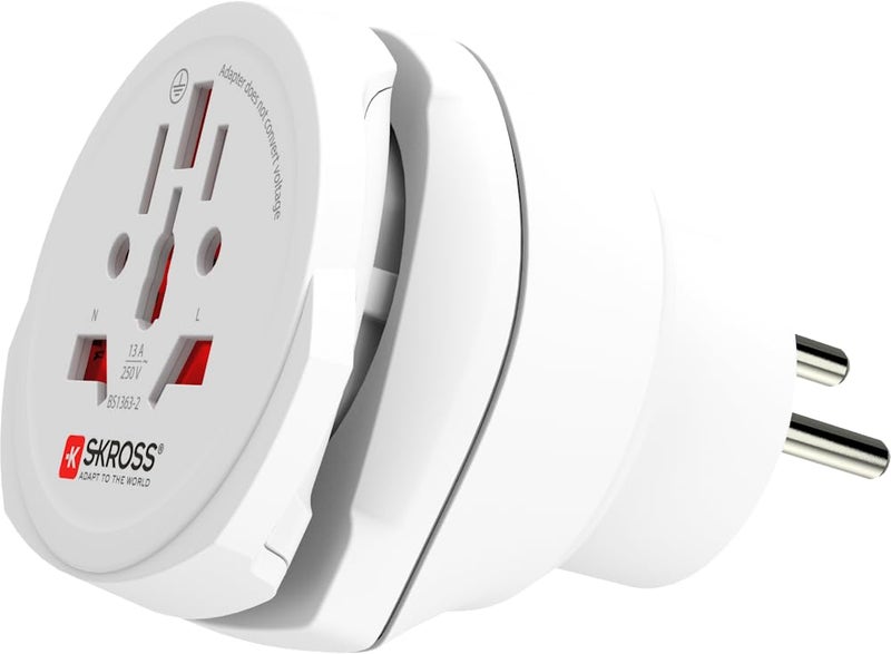 Skross 1500231-E Combo World to UKSingle adapters - Essential Edition-white - Image 1