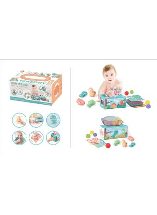 Baby Tissue Box Paper Toy That Cannot Be Torn Apart, Baby Finger Tissue Paper Exercise Early Education Soothing Toy-颜色:"恐龙感官训练盒 配8粒5CM海洋球" - pzsku/Z86ED618B29A39132E2AFZ/45/1745424585/4d0915d2-d915-4f1d-95f4-bfdbf7d702c7