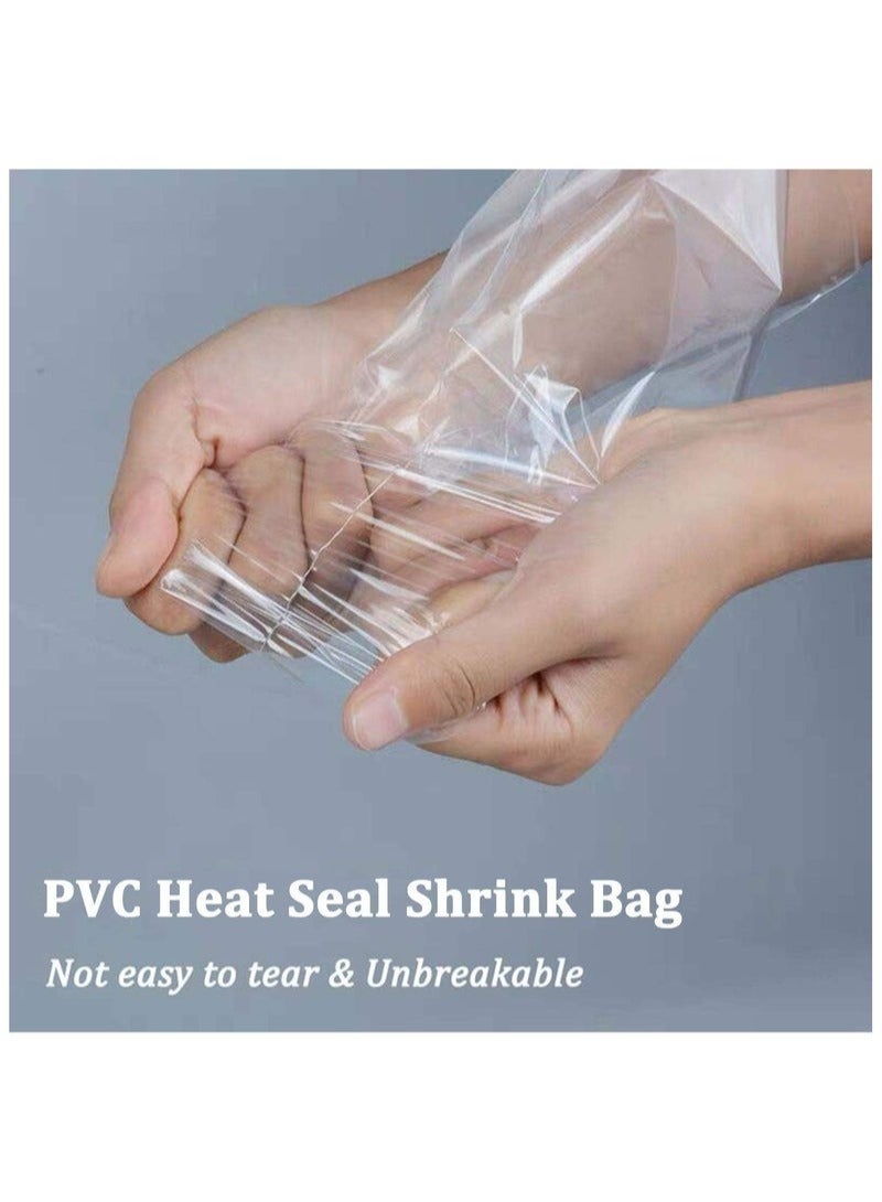 100PCS 28 x 45cm Heat Shrink Bag for Shoes,PVC Shrink Film Heat Seal Bags Shrink Wrap Bags,Clear Odorless Moisture Proof Shrink Wrap Film for Shoes Protector,Gifts Packing,Books,Cosmetics,Soaps - Image 4