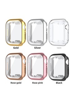 Generic For Apple Watch Protective Case IWatchS8 All-inclusive Electroplated TPU Watch Case Film Integrated Protective Case Soft Case-Color:Graphite Color-Dimensions:49mm (for Apple Watch S8 Ultra)  - Image 3