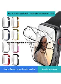 Generic For Apple Watch Protective Case IWatchS8 All-inclusive Electroplated TPU Watch Case Film Integrated Protective Case Soft Case-Color:Graphite Color-Dimensions:49mm (for Apple Watch S8 Ultra)  - Image 2