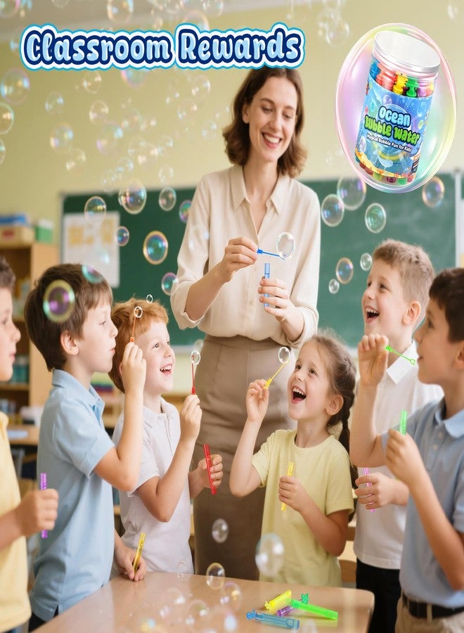LovesTown 32Pack Bubbles Party Favors for Kids, 8Styles Ocean Animals Mini Bubbles Wands, Classroom Prizes Treasure Box Toys for Classroom, Under the Sea Party Toys, Goodie Bag Stuffers Fillers - Image 4
