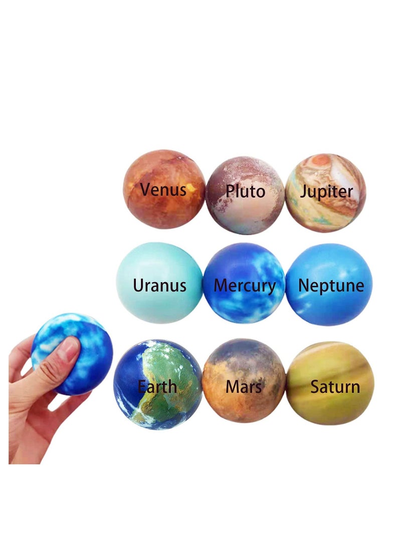 Y&D Solar System Balls, Planet Stress Ball, Educational Toys, for Toys Model Balls Astronomy Birthday Gift Toy Space Party Favor Teens and Adults - Image 2
