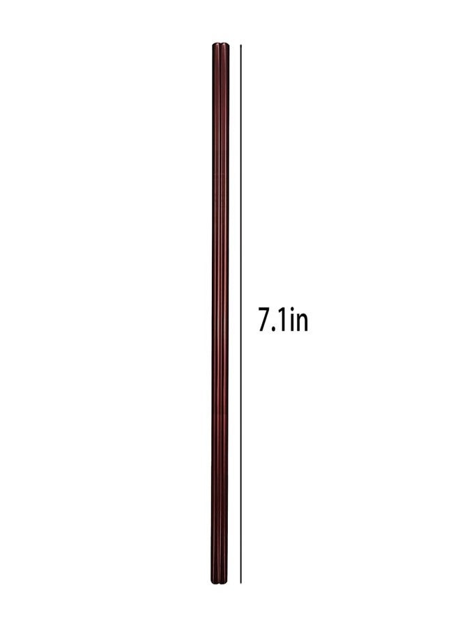 Much Hotter 100 Pcs Individually Packaged Black Plastic Extra Long Flexible Disposable Drinking Straws,Coffee Stirrers.Disposable Plastic Drink Stirrer Sticks Safety Two-hole coffee straw (7inch) - Image 2