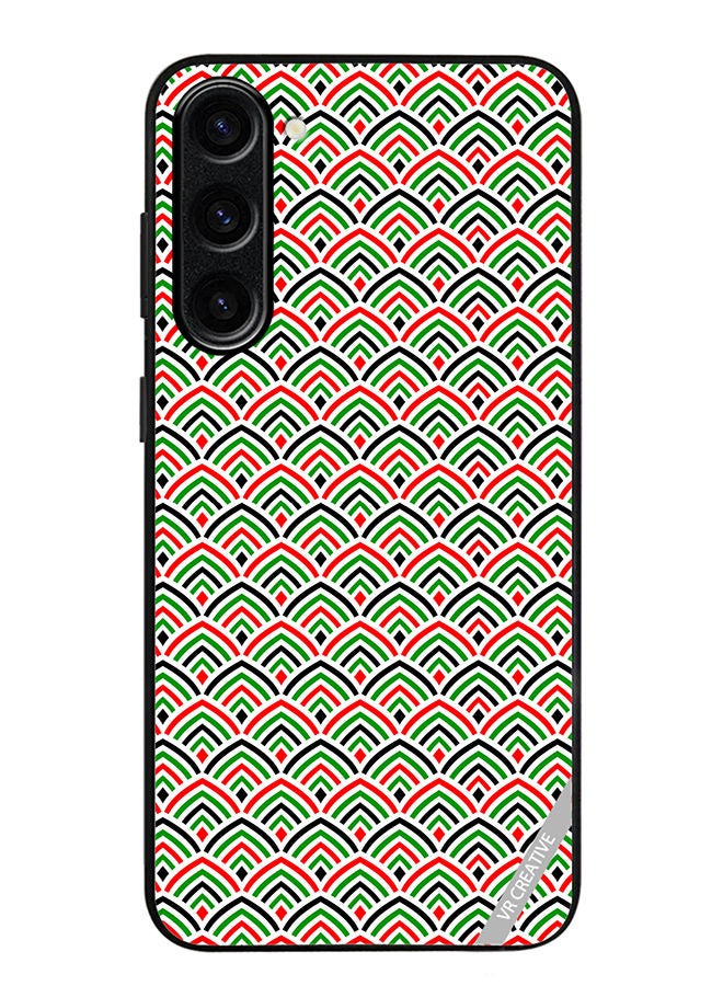 VR CREATIVE Protective Case Cover For Samsung Galaxy S23 United Arab Emirates Flag Colors Design Multicolour - Image 1