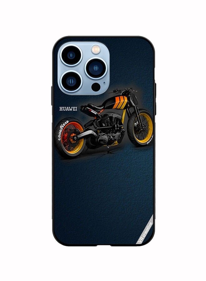 VR CREATIVE Protective Case Cover For Apple iPhone 14 Pro Max Bike Design Multicolour - Image 1