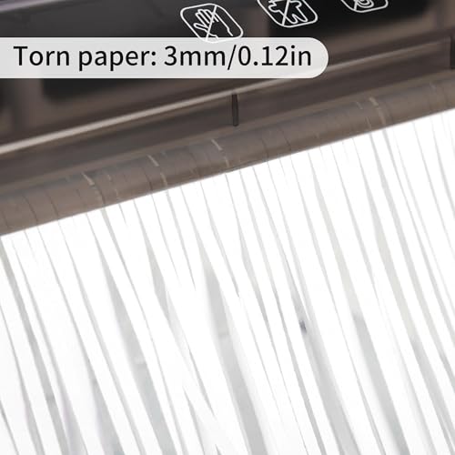 Bling Musae A4 Paper Manual Shredder - Black Portable Mini Paper Grinder Capacity 3L for A4 Files Documents Straight Cutting Tool Home Office Desktop Supplies WD23BK - Image 5