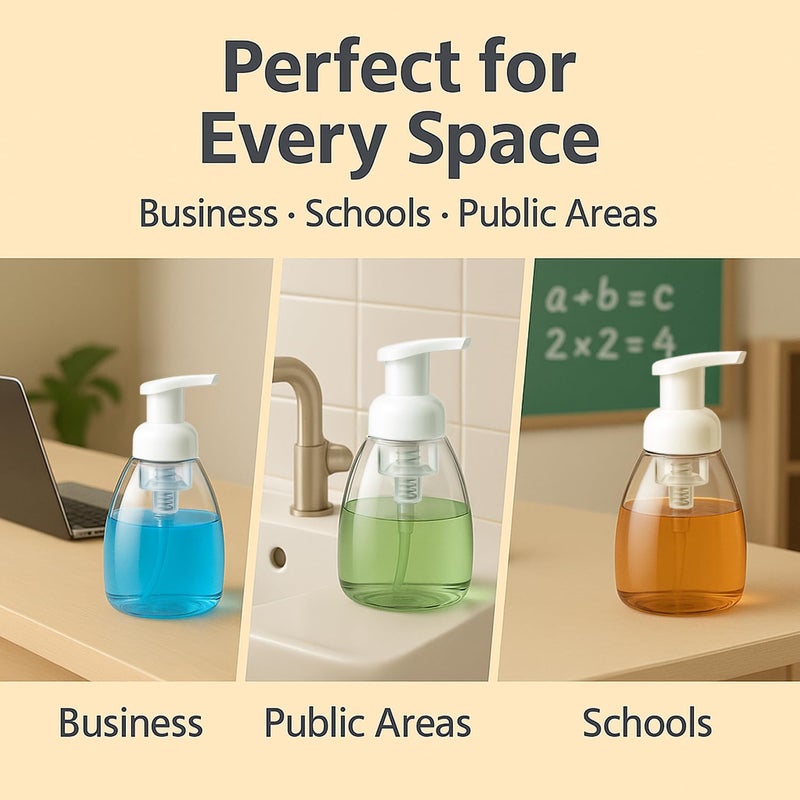 Bar5F Foaming Soap Dispenser Pump Bottle for Dr. Bronner's Castile Liquid Soap 8.5-Ounce Pack of 2 - Image 4