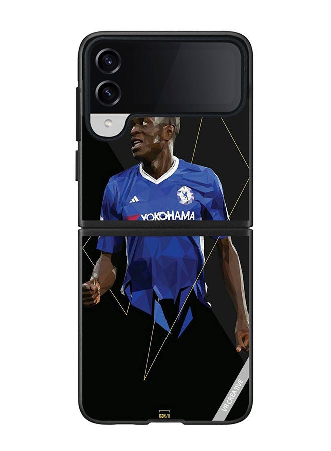 VR CREATIVE Protective Case Cover For Samsung Galaxy Z Flip4 Kante Design Multicolour - Image 1